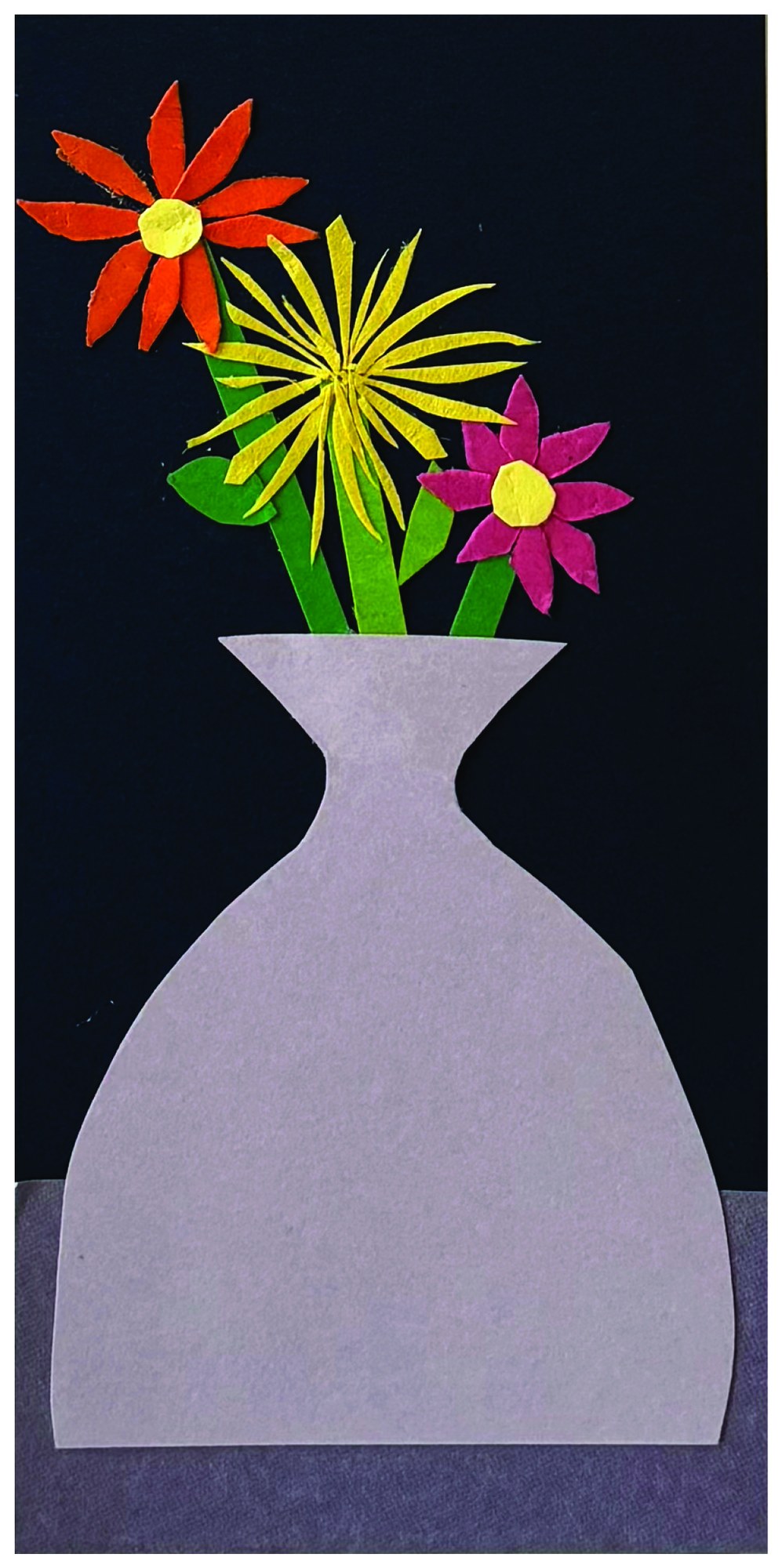 Cut-paper collage illustration by Susanna B. Klingenberg
