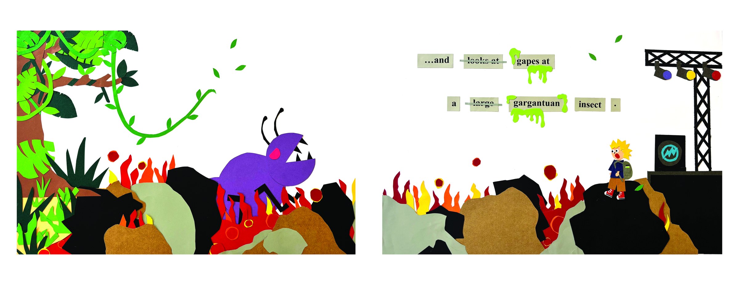 Picture-book illustration spread